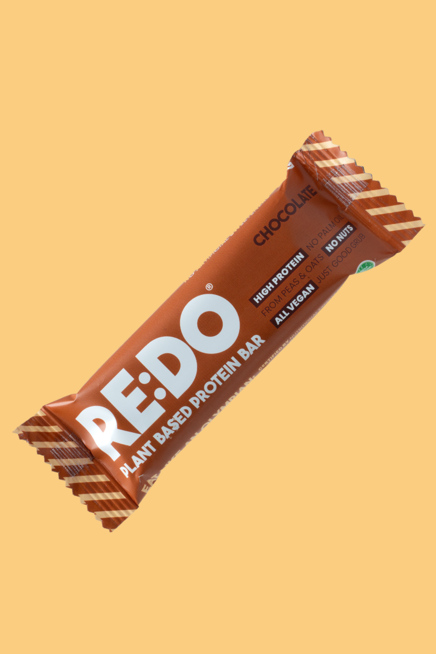 re:do plant based protein bar, chocolate taste